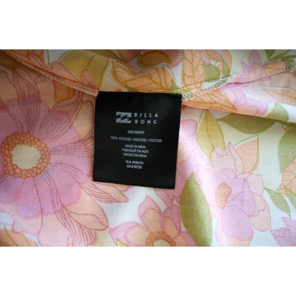 Billabong 24B1302401 Women's Sz Medium Golden Hour Floral Maxi Dress - Picture 4 of 7